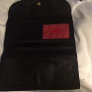 Black leather donney and bourke wallet